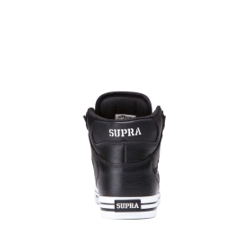 Supra Mens VAIDER High Top Shoes Black/White | US-21242